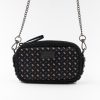 Mini borsa in pelle e seta con stampa gialla - Silky 24 mini