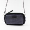 Mini borsa a tracolla in pelle nera e seta - Silky 24 mini
