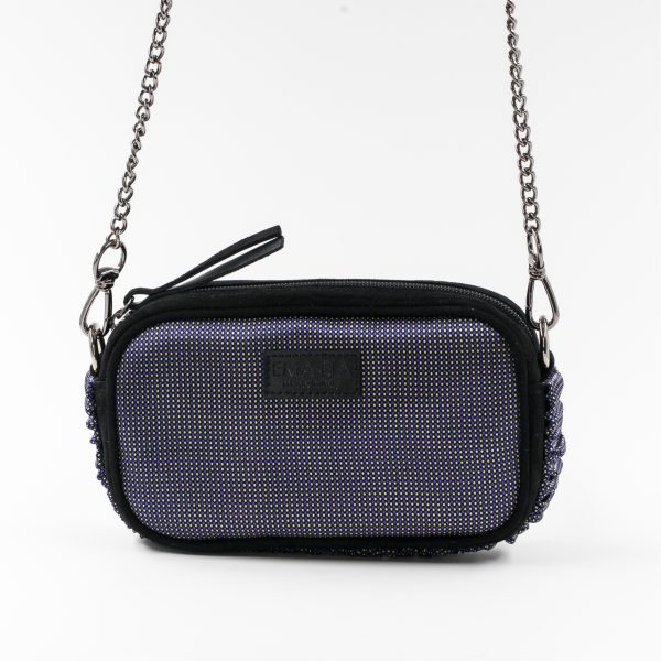 Mini borsa in pelle nera