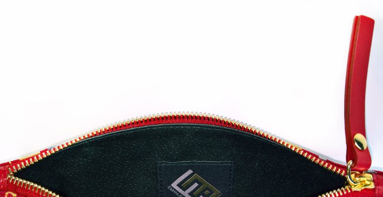 Tasche mit Ton-sur-Ton-Print in Rot-5 Tasche mit rotem ton-sur-ton gemustertem Druck