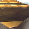 Borsa in seta e pelle verde petrolio capienza
