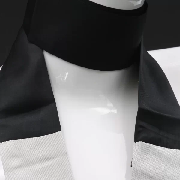 Pure gray silk foulard