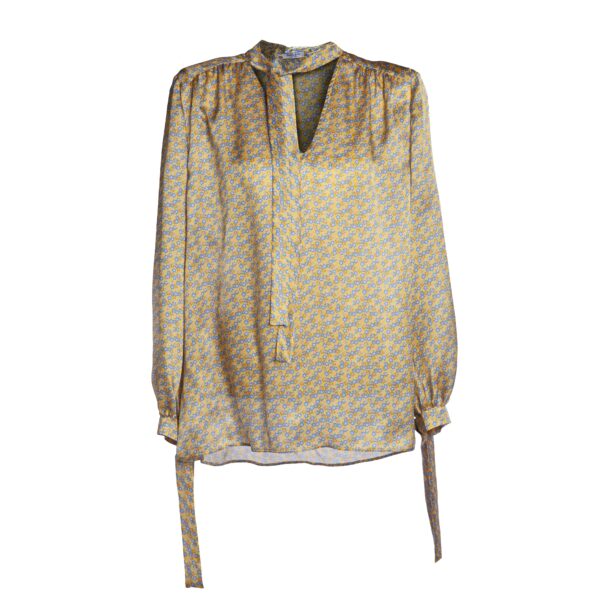 Gold silk shirt - Silky Shirt Natura Jasmine