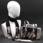Borsa a spalla da donna in camoscio e pelle