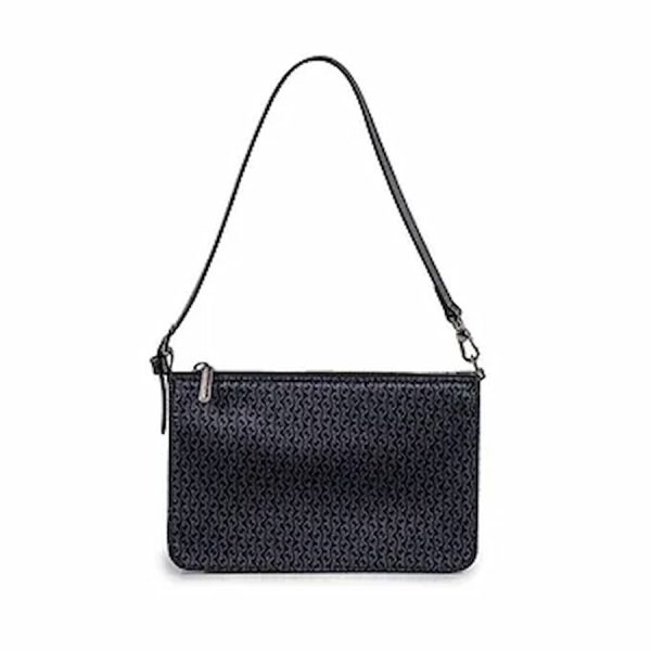 borsa a spalla e a mano in pelle e seta nuova