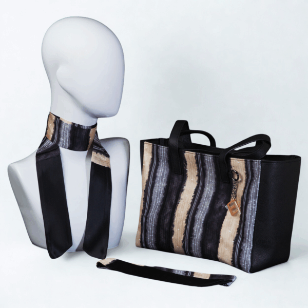 Silk vertical striped day bag - Silky kit 30