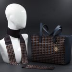 Borsa da giorno donna con fantasia blu