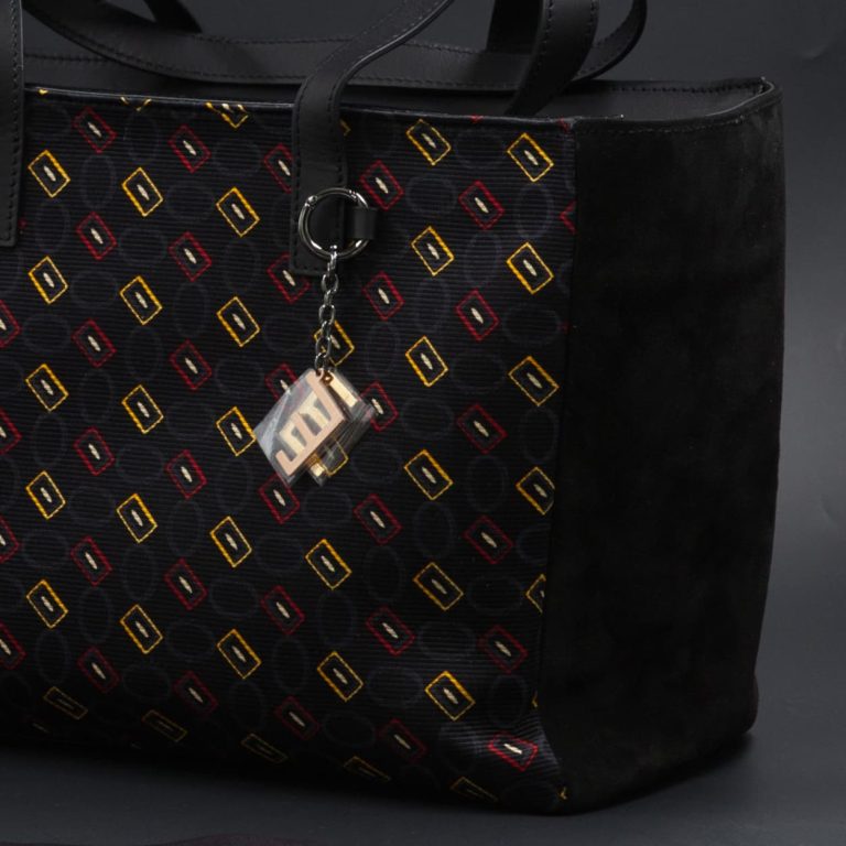 borsa-da-giorno-in-camoscio-nera-e-seta Borsa da giorno in camoscio nera e seta