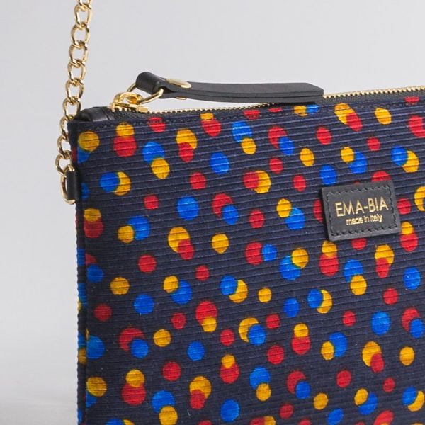 Borsa in seta con catena oro