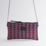 Red silk bag with chain