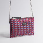 Red silk bag with chain