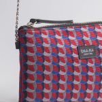 Red silk bag with chain