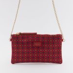 Handtasche aus roter Seide