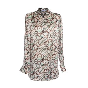 camicia in seta aurora cioccolato