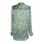 camicia in seta aurora verde retro