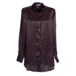 camicia in seta aurora viola
