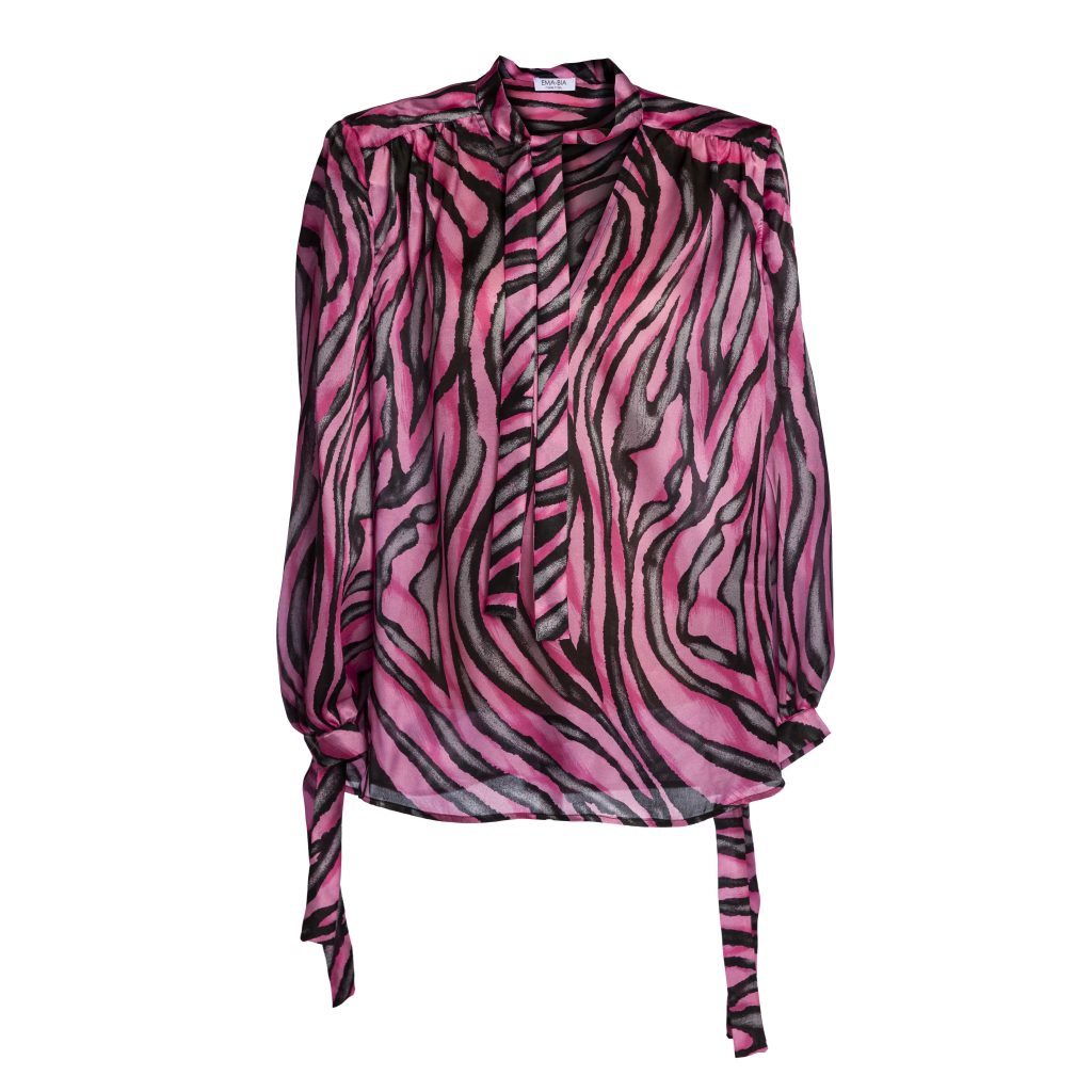 camicia in seta jasmine fucsia