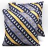 Blue patterned Pillows Square furniture cushions - Silky Pillows Square