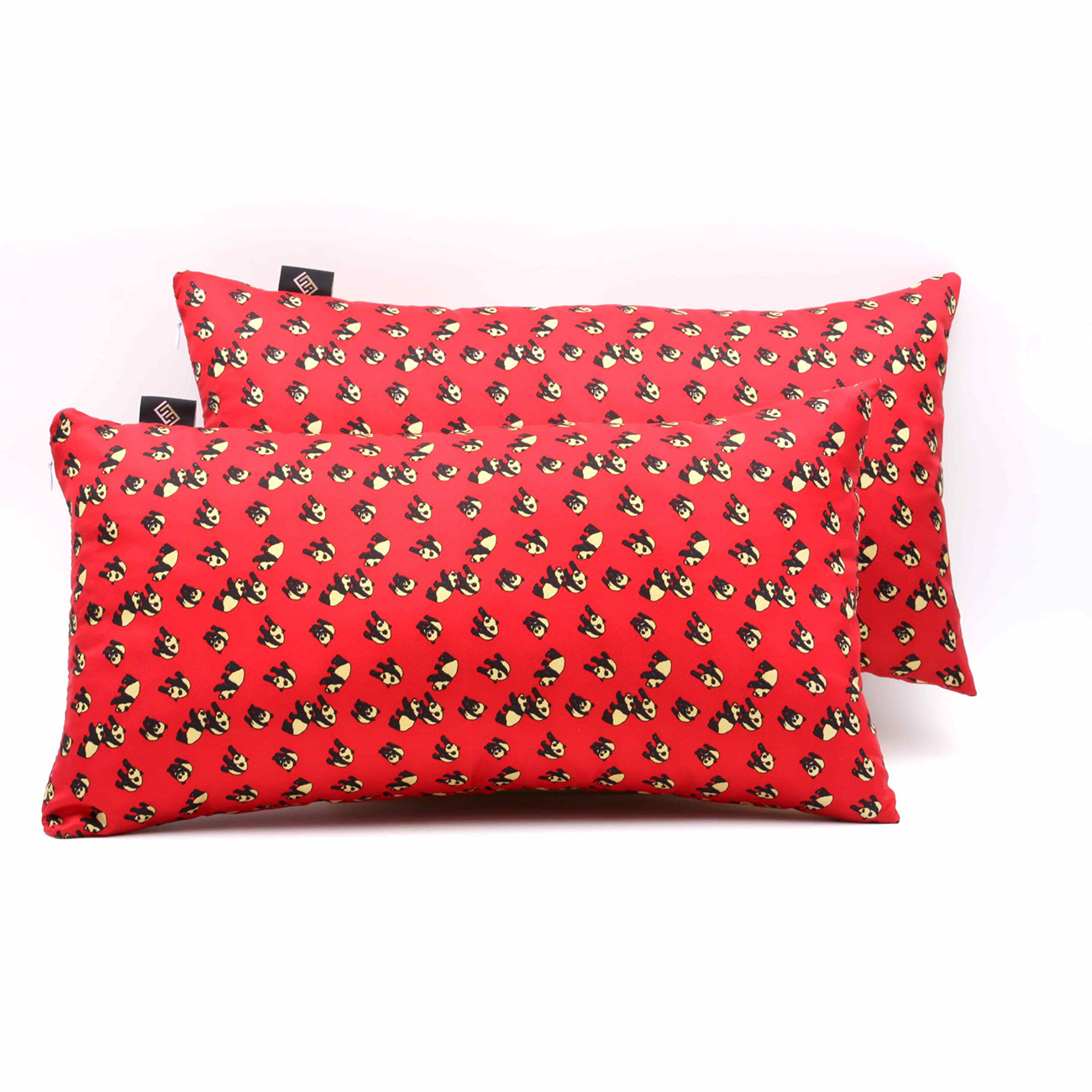 Cuscini rettangolari decorativi in seta rosso - Silky Pillows