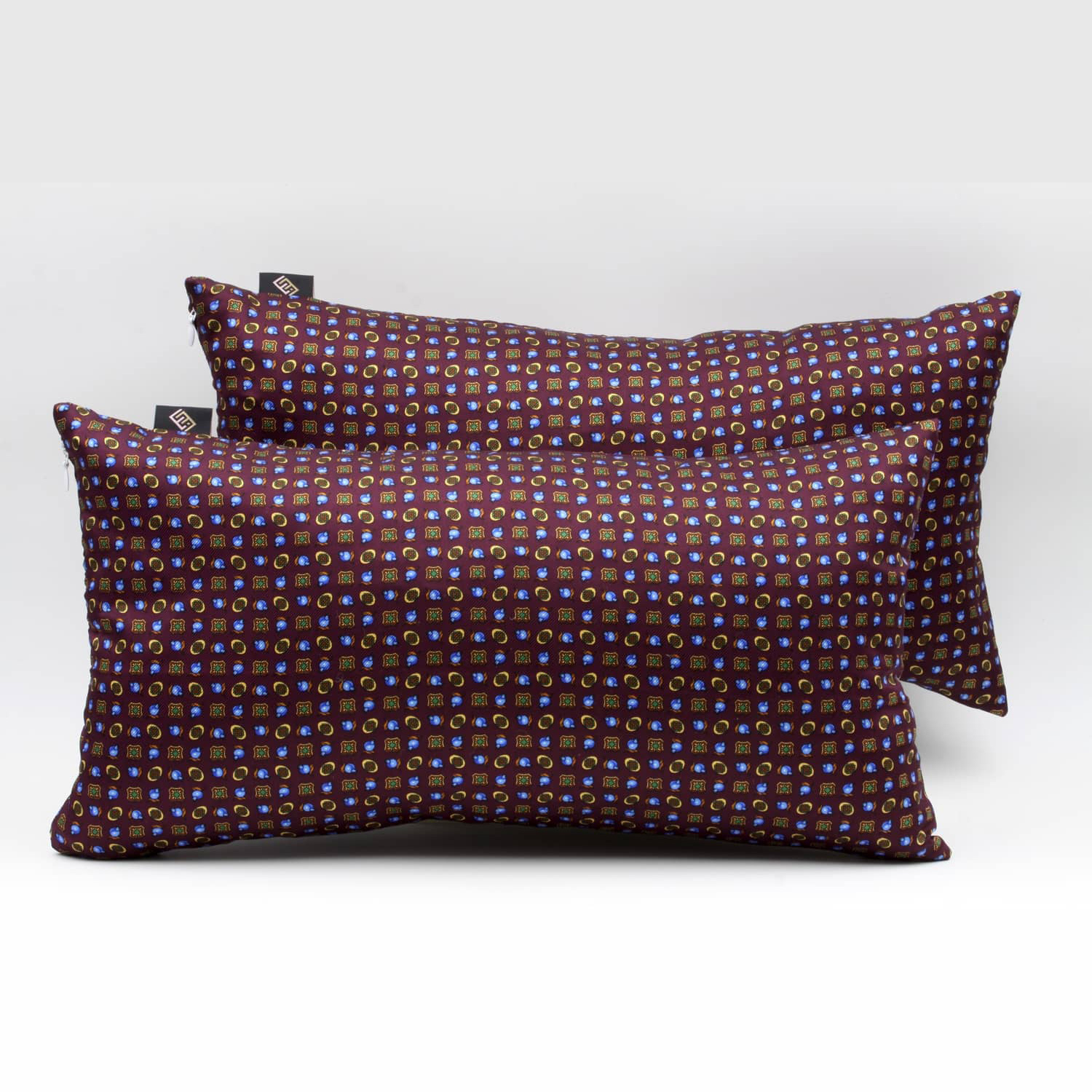 Cuscini rettangolari decorativi in seta viola - Silky Pillows Rectangular, Per divano