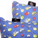 cushions rectangular silk blue electric