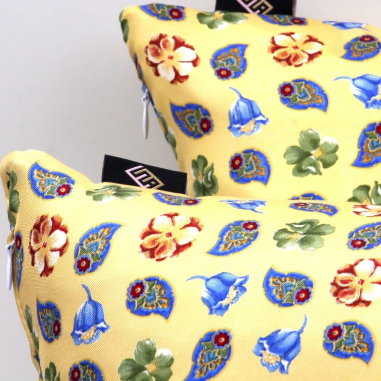cushions squared furniture floreal print yellow cushions squared furniture floreal print yellow