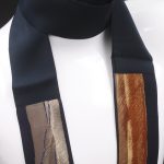 foulard beige marrone