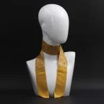 Foulard in pura seta giallo oro