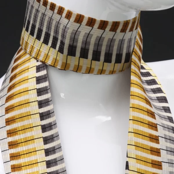 foulard-in-pure-silk-beige-yellow-print-gray