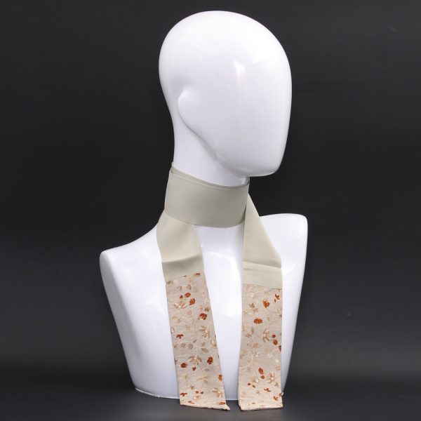 Foulard piccolo beige in pura seta