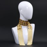Foulard piccolo giallo in pura seta