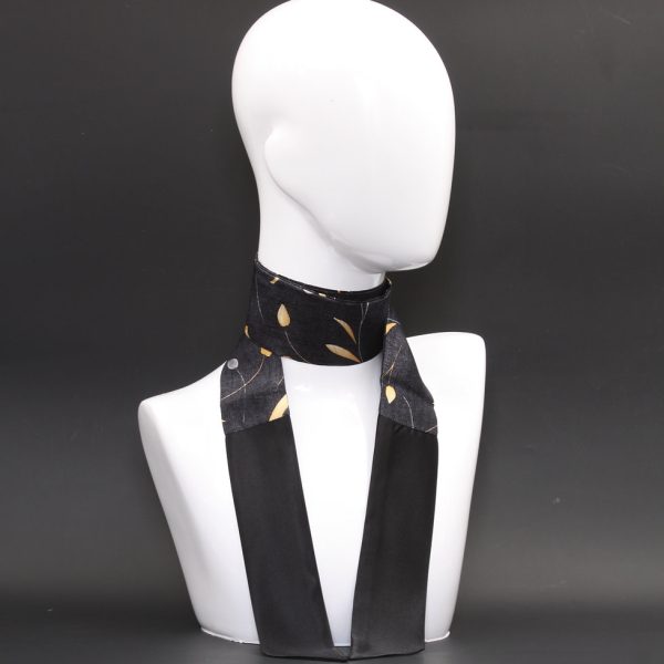 Foulard scalda collo in seta nera