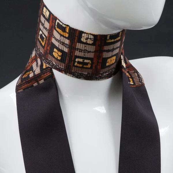 foulard-pura-seta-nero-stampa-geometrica