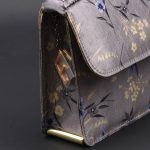 kit clutch bag grey and blue