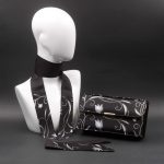 Kit Clutch nera foulard e borsetta