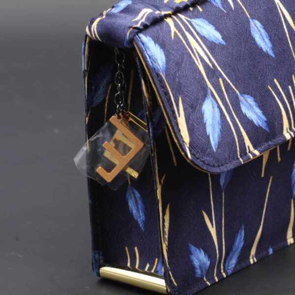 Kit clutch pochette fabric blue