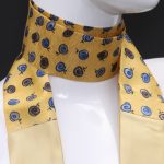 scarf small yellow in pure silk