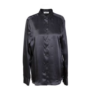 Camicia in seta nera