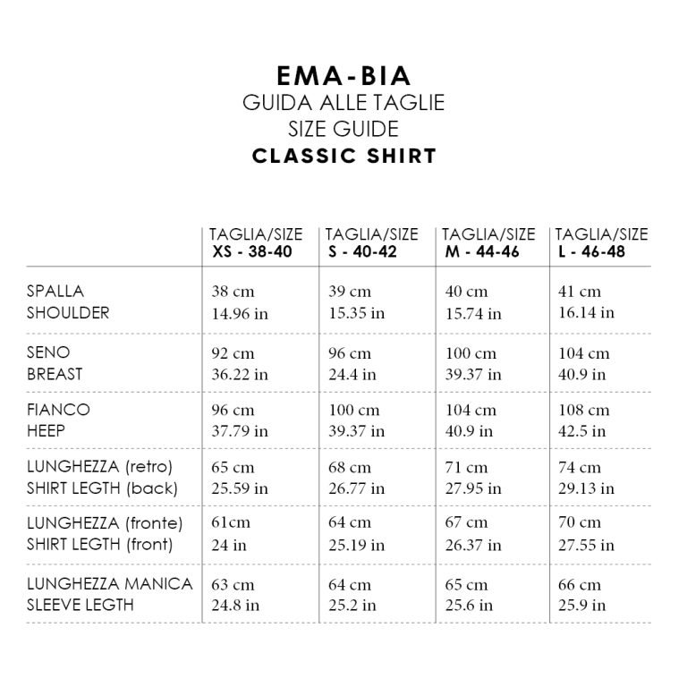 taglie_CLASSIC SHIRT_ema-bia