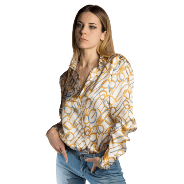 Gold silk shirt - Silky Shirt Natura Aurora