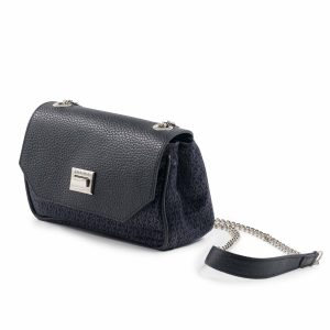 Graue Kettentasche - Silky Maya Mini