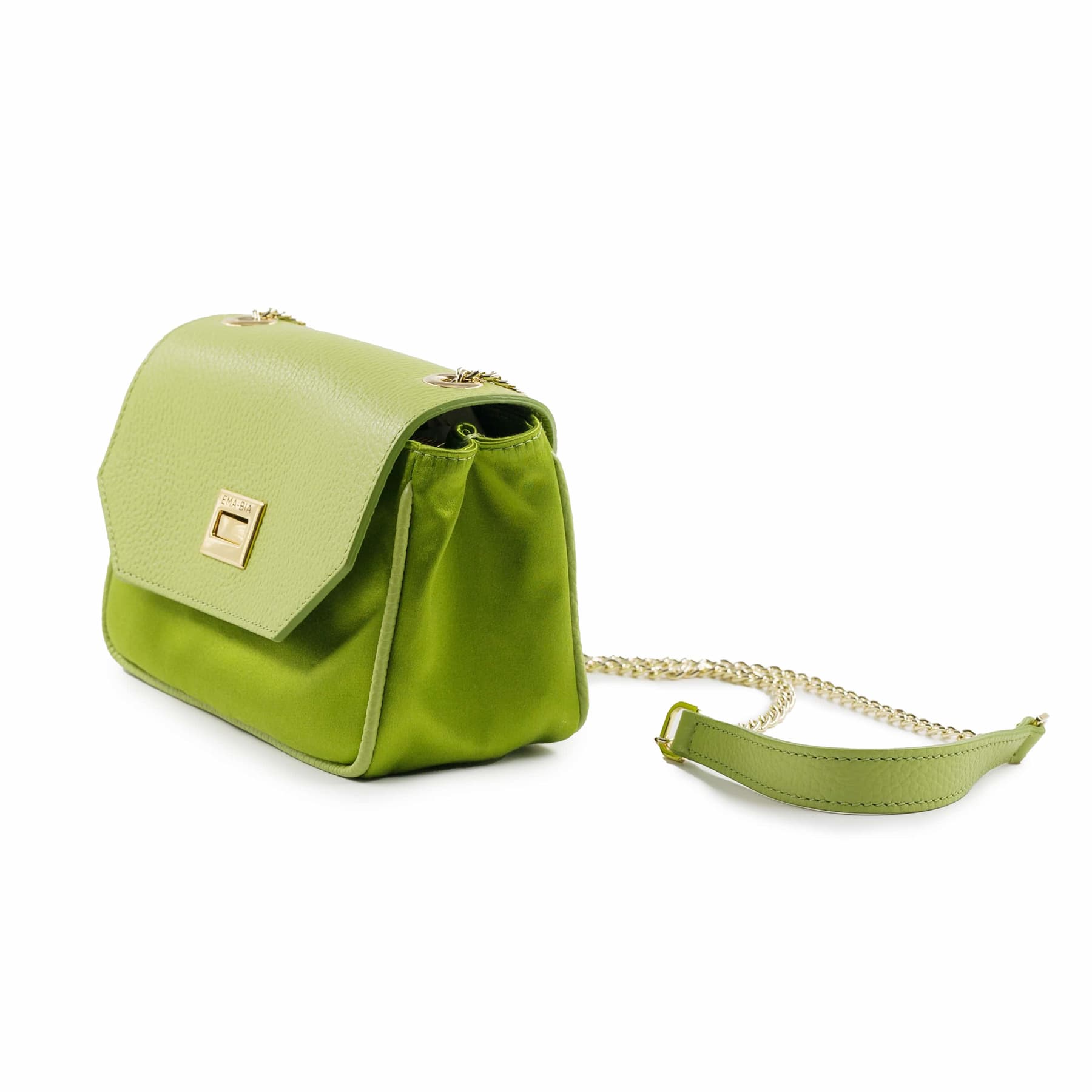 borsa-con-catenella-elegante-lime-lato blank