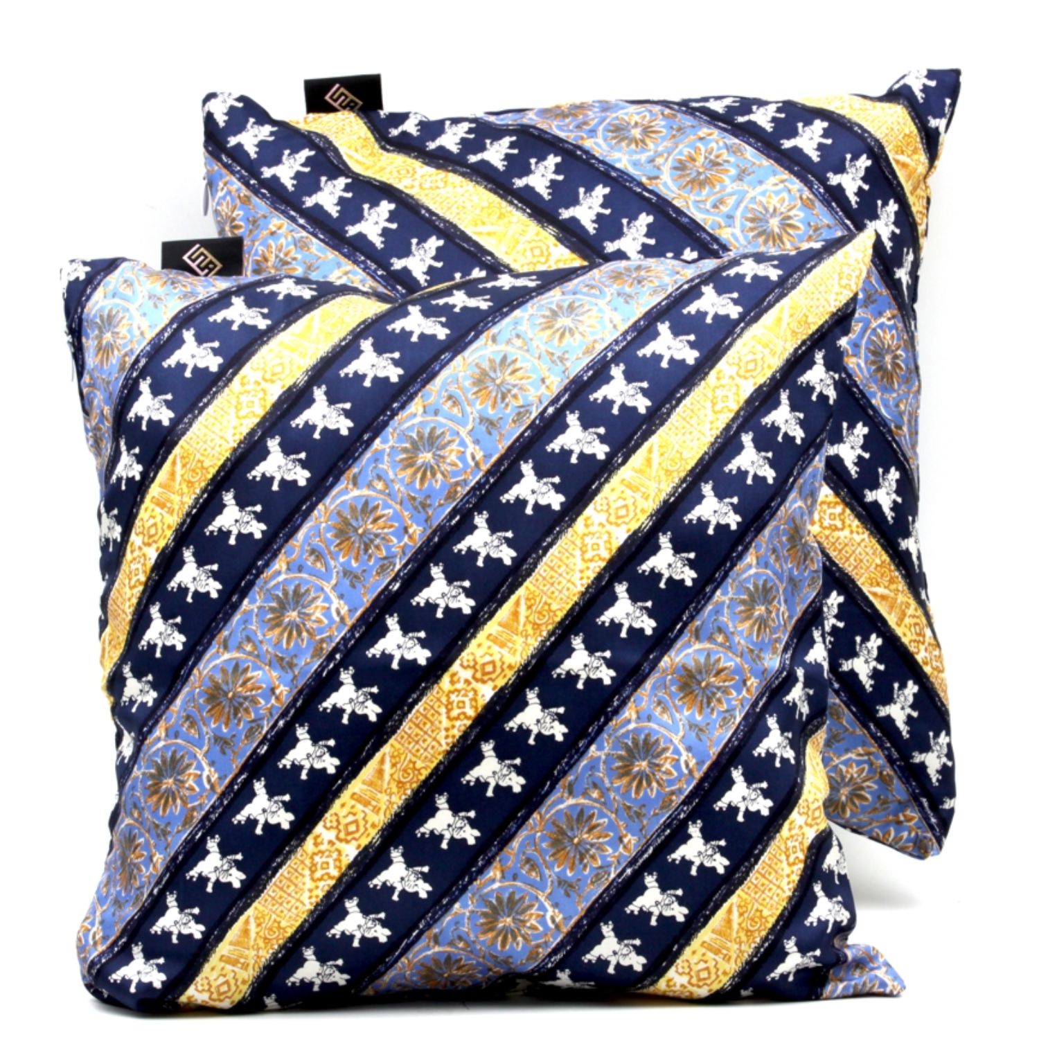 Cuscini quadrati arredo moderni blu - Silky Pillows Square blank
