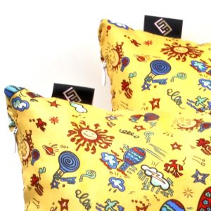 Cuscini quadrati arredo moderni giallo stampati - Silky Pillows Square