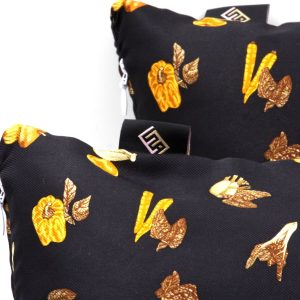 Cuscini quadrati arredo moderni nero stampati - Silky Pillows Square