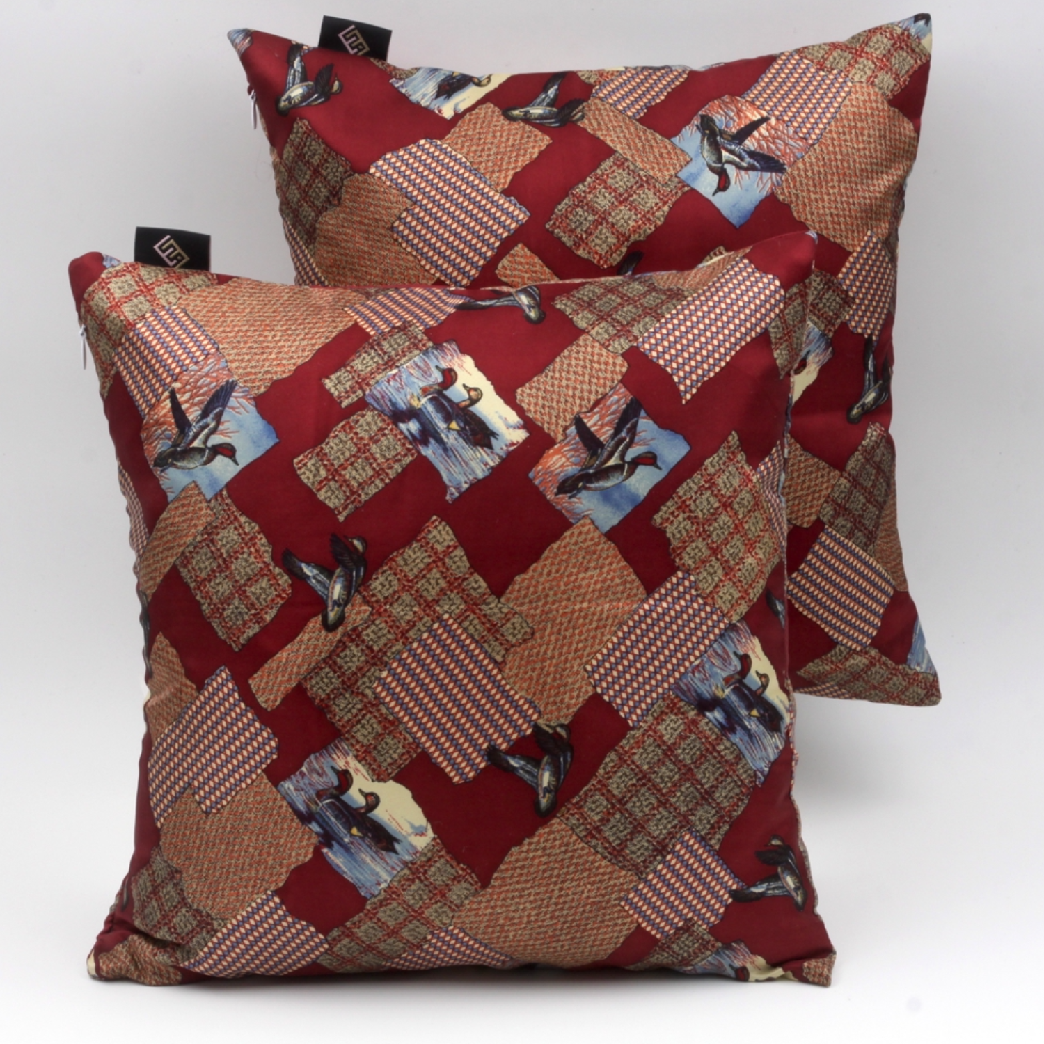 Cuscini quadrati arredo moderni rosso stampati- Silky Pillows Square blank