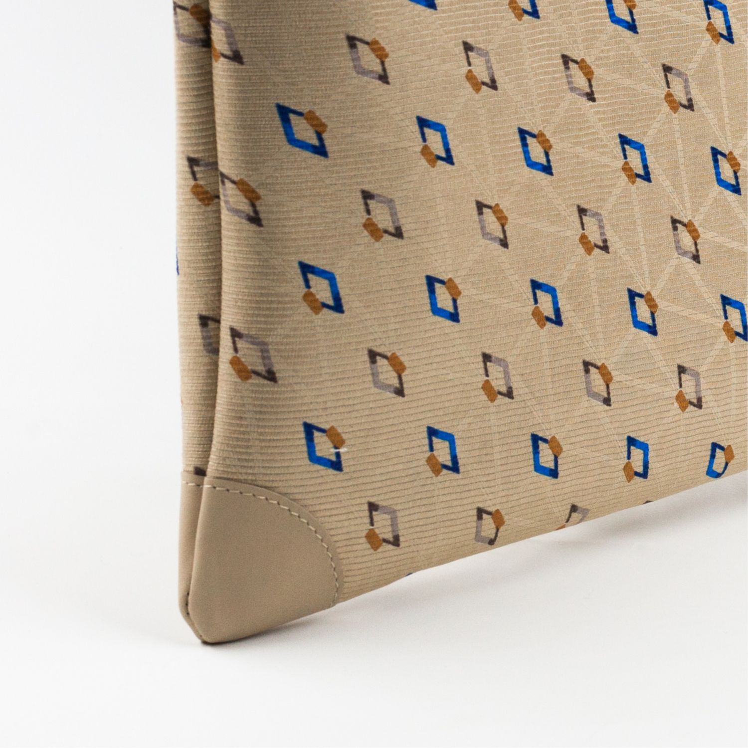 Pochette beige in seta con stampa - Silky T-case (3)