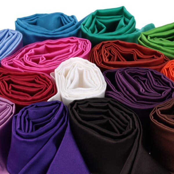 Pure silk plain scarf - Silky Stripes