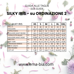 Fusciacca di Seta Silky Iris Ninfea - su ordinazione